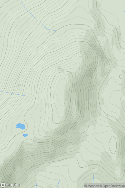Thumbnail image for Meall nan Tarmachan [Glen Lyon to Glen Dochart & Loch Tay] showing contour plot for surrounding peak